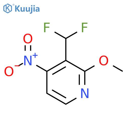 3-(Difluoromethyl)-2-methoxy-4-nitropyridine structure