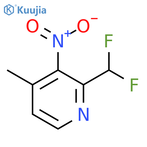 2-(Difluoromethyl)-4-methyl-3-nitropyridine structure