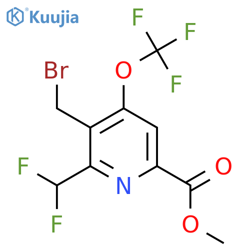 Methyl 3-(bromomethyl)-2-(difluoromethyl)-4-(trifluoromethoxy)pyridine-6-carboxylate structure