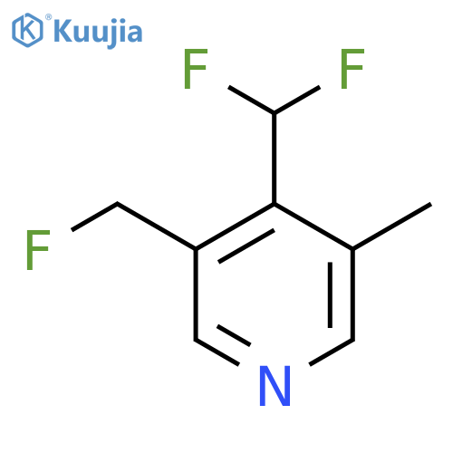 4-(Difluoromethyl)-3-(fluoromethyl)-5-methylpyridine structure