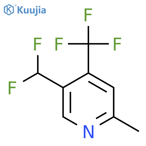5-(Difluoromethyl)-2-methyl-4-(trifluoromethyl)pyridine structure