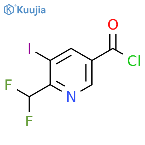 2-(Difluoromethyl)-3-iodopyridine-5-carbonyl chloride structure