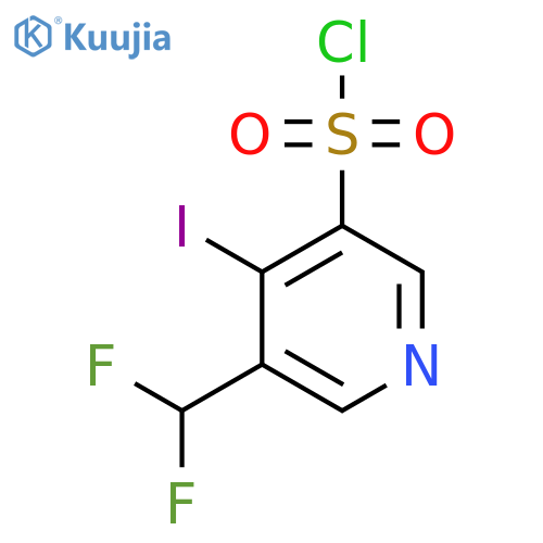 3-(Difluoromethyl)-4-iodopyridine-5-sulfonyl chloride structure