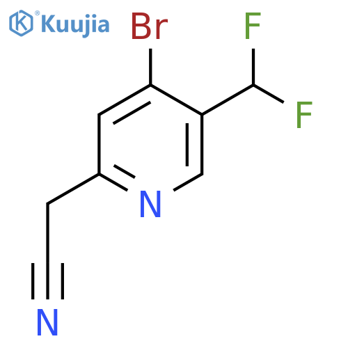 4-Bromo-5-(difluoromethyl)pyridine-2-acetonitrile structure
