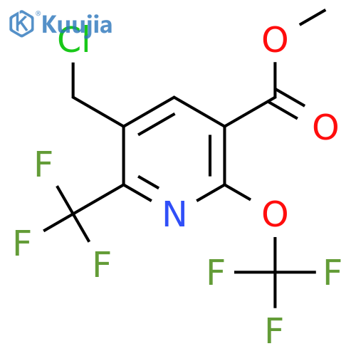 Methyl 3-(chloromethyl)-6-(trifluoromethoxy)-2-(trifluoromethyl)pyridine-5-carboxylate structure