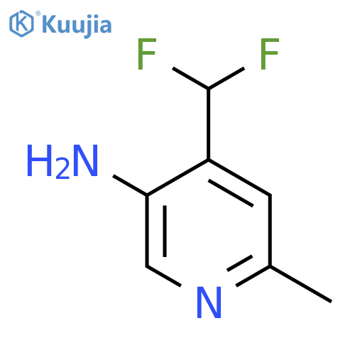 5-Amino-4-(difluoromethyl)-2-methylpyridine structure