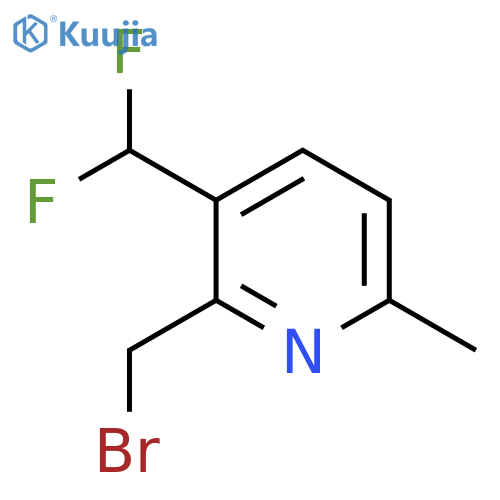 2-(Bromomethyl)-3-(difluoromethyl)-6-methylpyridine structure
