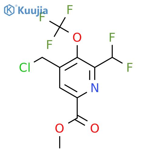 Methyl 4-(chloromethyl)-2-(difluoromethyl)-3-(trifluoromethoxy)pyridine-6-carboxylate structure