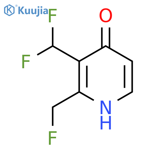 3-(Difluoromethyl)-2-(fluoromethyl)-4-hydroxypyridine structure