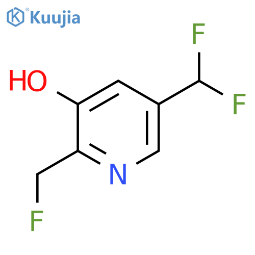 5-(Difluoromethyl)-2-(fluoromethyl)-3-hydroxypyridine structure