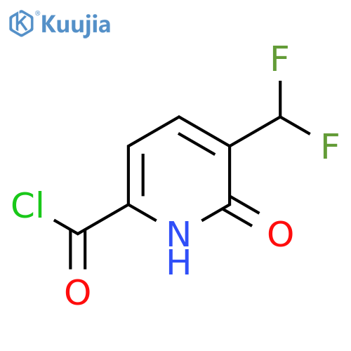 3-(Difluoromethyl)-2-hydroxypyridine-6-carbonyl chloride structure
