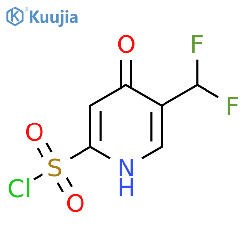5-(Difluoromethyl)-4-hydroxypyridine-2-sulfonyl chloride structure