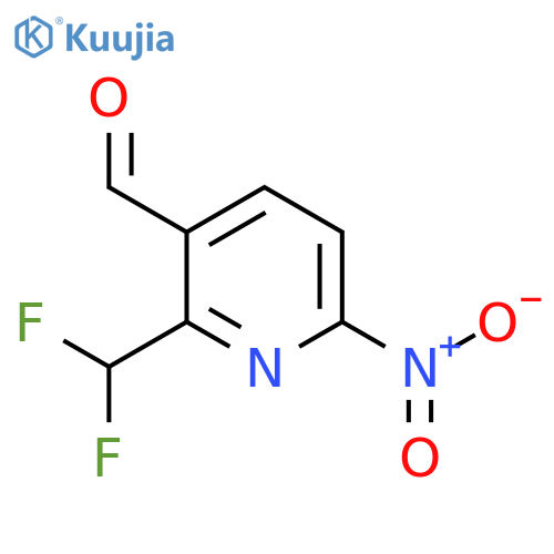 2-(Difluoromethyl)-6-nitropyridine-3-carboxaldehyde structure
