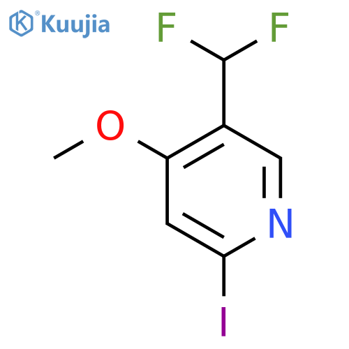 5-(Difluoromethyl)-2-iodo-4-methoxypyridine structure