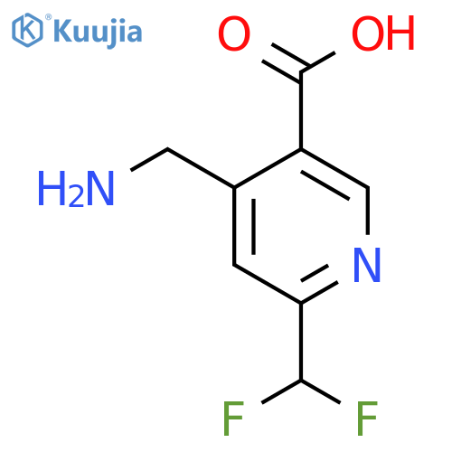 4-(Aminomethyl)-2-(difluoromethyl)pyridine-5-carboxylic acid structure