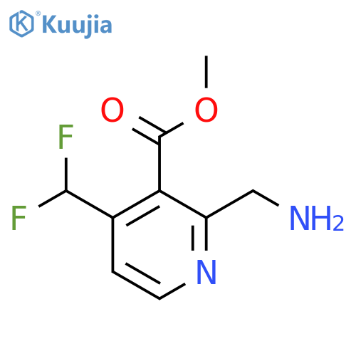 Methyl 2-(aminomethyl)-4-(difluoromethyl)pyridine-3-carboxylate structure