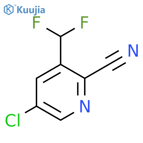 5-Chloro-2-cyano-3-(difluoromethyl)pyridine structure