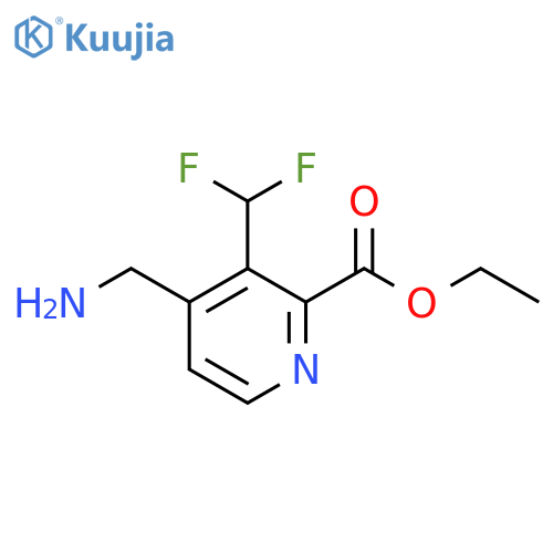 Ethyl 4-(aminomethyl)-3-(difluoromethyl)pyridine-2-carboxylate structure