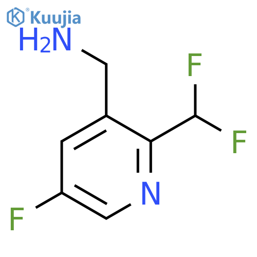 3-(Aminomethyl)-2-(difluoromethyl)-5-fluoropyridine structure