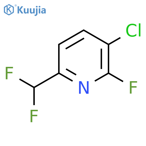 3-Chloro-6-(difluoromethyl)-2-fluoropyridine structure