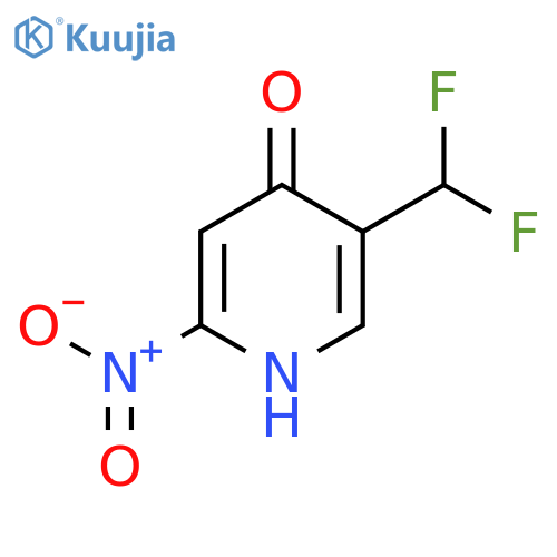 5-(Difluoromethyl)-4-hydroxy-2-nitropyridine structure