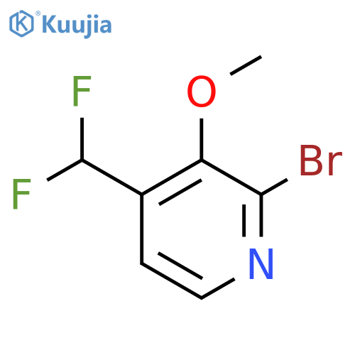 2-Bromo-4-(difluoromethyl)-3-methoxypyridine structure
