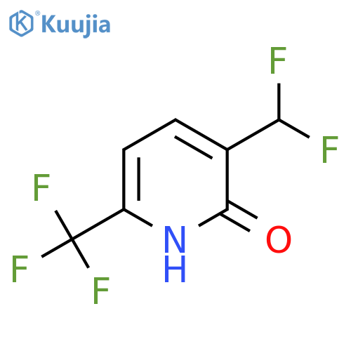 3-(Difluoromethyl)-2-hydroxy-6-(trifluoromethyl)pyridine structure