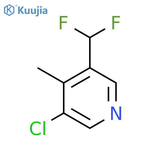 3-Chloro-5-(difluoromethyl)-4-methylpyridine structure
