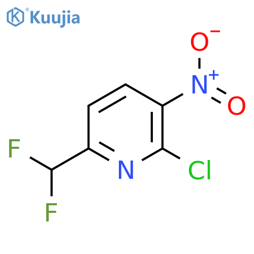 2-Chloro-6-(difluoromethyl)-3-nitropyridine structure