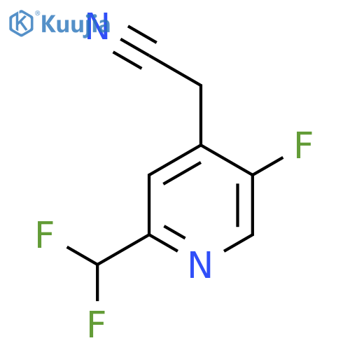 2-(Difluoromethyl)-5-fluoropyridine-4-acetonitrile structure