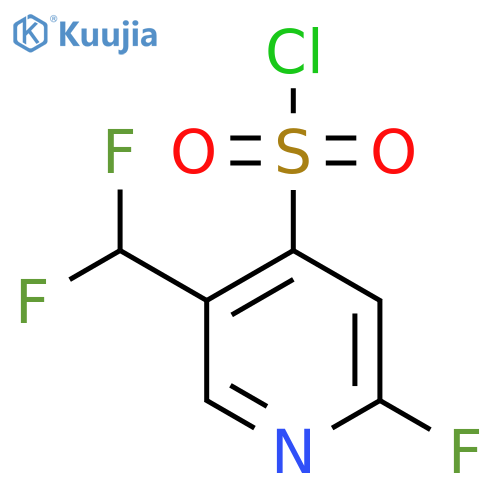 5-(Difluoromethyl)-2-fluoropyridine-4-sulfonyl chloride structure