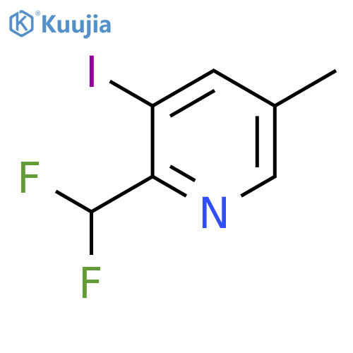 2-(Difluoromethyl)-3-iodo-5-methylpyridine structure