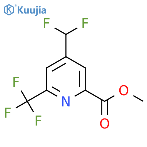 Methyl 4-(difluoromethyl)-2-(trifluoromethyl)pyridine-6-carboxylate structure