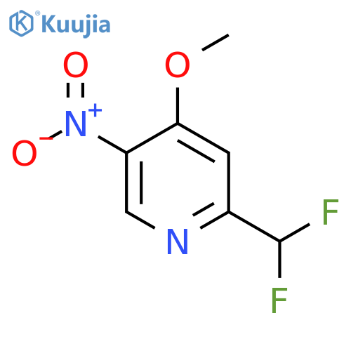 2-(Difluoromethyl)-4-methoxy-5-nitropyridine structure