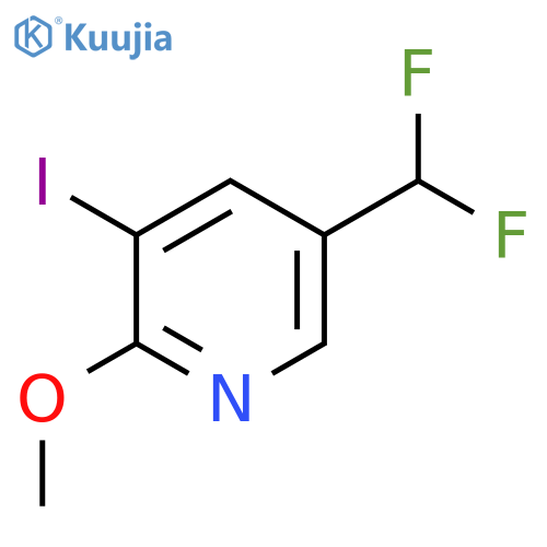 5-(Difluoromethyl)-3-iodo-2-methoxypyridine structure