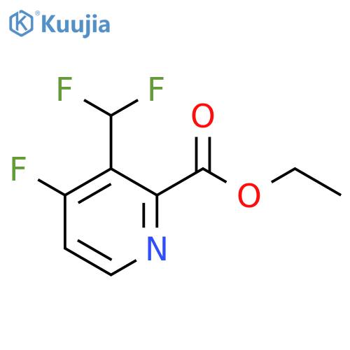 Ethyl 3-(difluoromethyl)-4-fluoropyridine-2-carboxylate structure