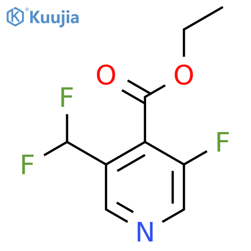 Ethyl 3-(difluoromethyl)-5-fluoropyridine-4-carboxylate structure
