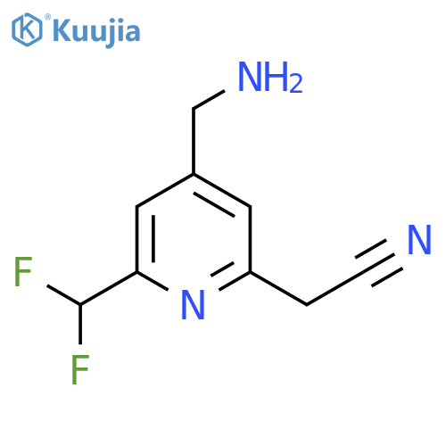 4-(Aminomethyl)-2-(difluoromethyl)pyridine-6-acetonitrile structure