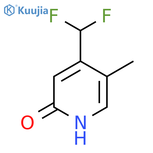 4-(Difluoromethyl)-2-hydroxy-5-methylpyridine structure