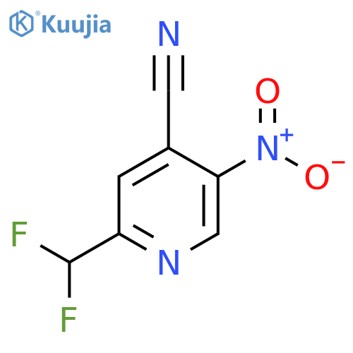 4-Cyano-2-(difluoromethyl)-5-nitropyridine structure