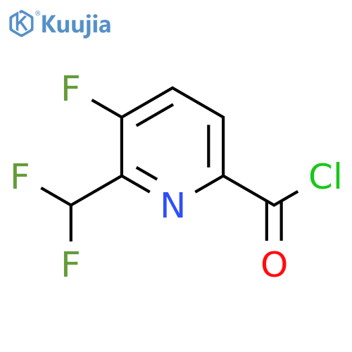 2-(Difluoromethyl)-3-fluoropyridine-6-carbonyl chloride structure