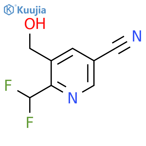5-Cyano-2-(difluoromethyl)pyridine-3-methanol structure