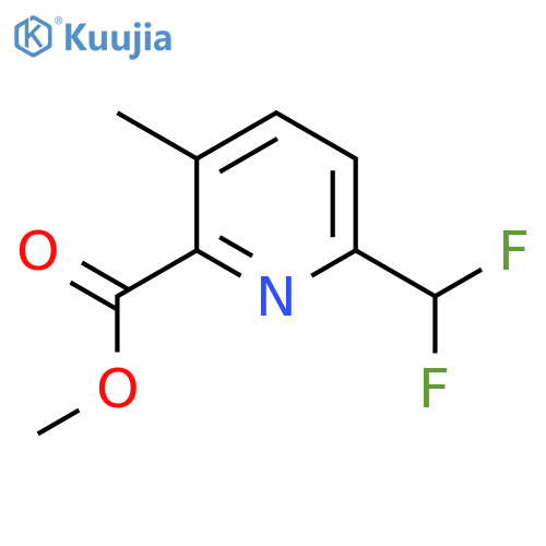 Methyl 6-(difluoromethyl)-3-methylpyridine-2-carboxylate structure