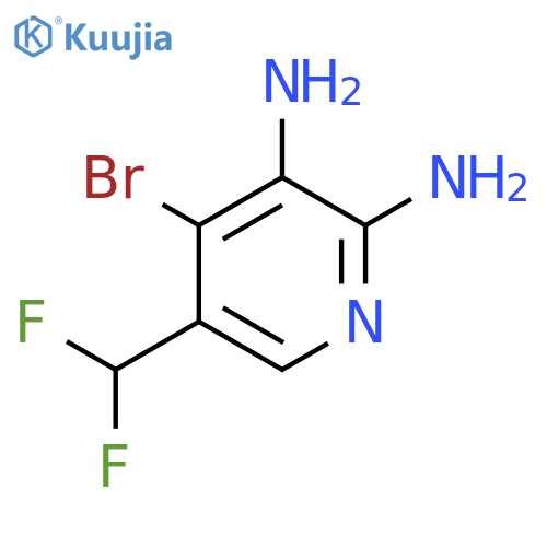 4-Bromo-2,3-diamino-5-(difluoromethyl)pyridine structure