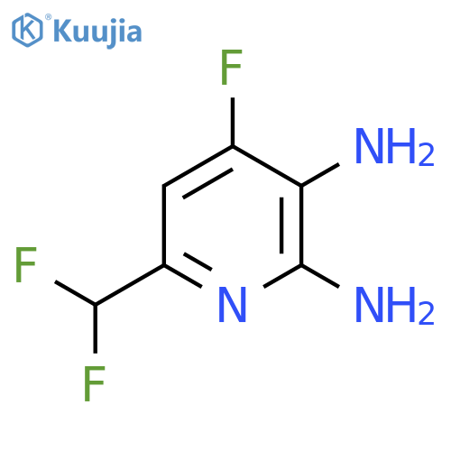 2,3-Diamino-6-(difluoromethyl)-4-fluoropyridine structure