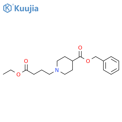 1-Piperidinebutanoic acid, 4-[(phenylmethoxy)carbonyl]-, ethyl ester structure