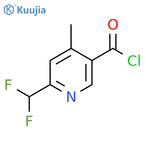2-(Difluoromethyl)-4-methylpyridine-5-carbonyl chloride structure