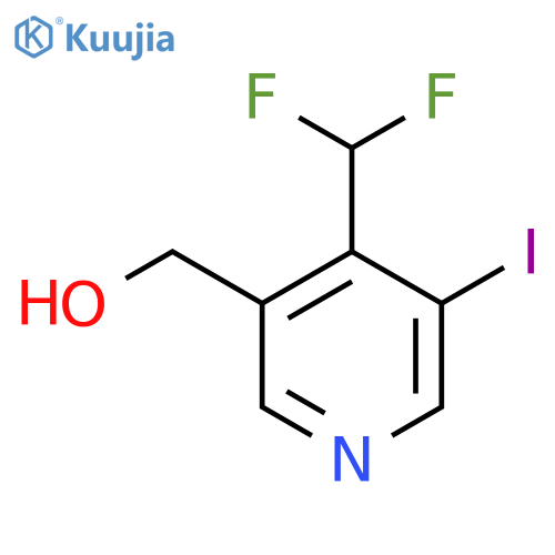 4-(Difluoromethyl)-3-iodopyridine-5-methanol structure