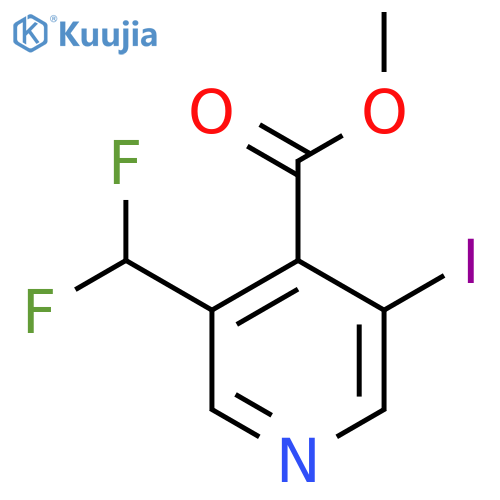 Methyl 3-(difluoromethyl)-5-iodopyridine-4-carboxylate structure