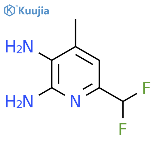 2,3-Diamino-6-(difluoromethyl)-4-methylpyridine structure